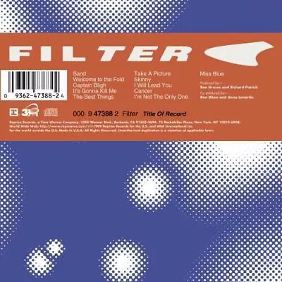 Filter - Title Of Record [New Vinyl LP] • $35.55