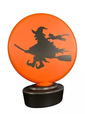 Halloween Flying Witch With Cat Blow Mold Table Version 19 Inches Orange • $44.99