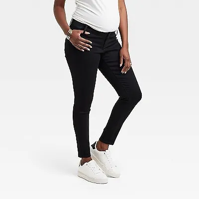 High-Rise Under Belly Skinny Maternity Pants - Isabel Maternity By Ingrid & • $11.99