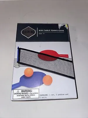 Mini Table Tennis Game Set Dashing Fine Gifts- With 1 Net 2 Paddles And Balls • $7.99
