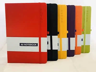 A5/A6 New Hardback Lined Notepad Notebook Note Book Notes Journal Diary • £2.89