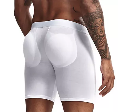 JOCKMAIL Mens Package Butt Padded Underwear Enhancing Boxer Briefs Rich Buttocks • $14.99