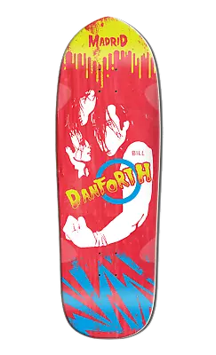 Madrid Bill Danforth  Misfits  Ultra LTD Red Stain Skateboard Deck • $149.95