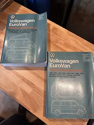 Volkswagen Eurovan Official Factory Repair Manual Vol 1 And 2 • $149