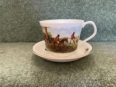 £1.99 • Buy Vinatage China Cup And Saucer With Hunting Scene