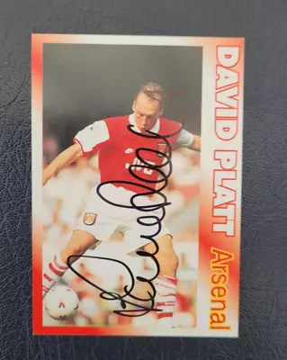 £1.99 • Buy 1995/6 LCD Pub Card: DAVID PLATT (Arsenal), ORIGINALLY SIGNED!