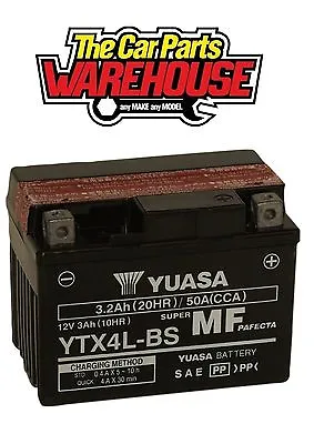 YTX4L-BS Genuine Yuasa Motorcycle ATV Quad Buggy Battery XX With Acid Xx • £24.95