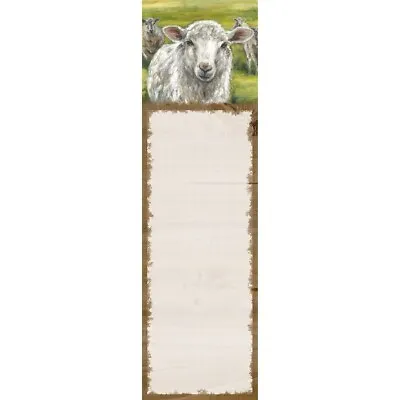 Primitives By Kathy Friendly Sheep Magnetic List Notepad ~ Sticky Note ~ 60 P • $8.95