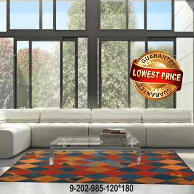 Modern Floor Rugs Patchwork Kilim Rugs Wool Carpet Natural Rugs 202 • $180