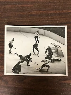 Vintage Acme Photo Montreal Canadiens Vs New York Rangers 7  X 9  NHL Game Photo • $49.99