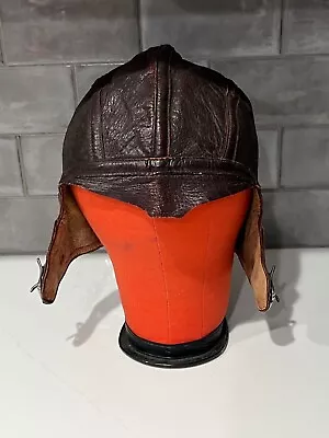  wwii Slote & Klein Pilot Leather Flight Helmet Hat Cap Naf 1092 • $85