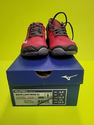 Mizuno Wave Lightning Z4 Women's Volleyball Shoes Azalea/Charcoal • $70