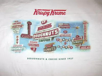 KRISPY KREME DOUGHNUTS & Coffee Vintage Shirt Men's Large Winston-Salem HOT NOW • $34.99