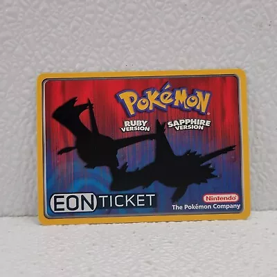 Pokemon E-Reader Eon Ticket Card Ruby & Sapphire Version S.S. Tidal • $187.77