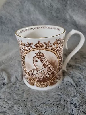 Aynsley Bone China Mug Celebrating  Century Of Diamond Jubilee Of Queen Victoria • £12.50