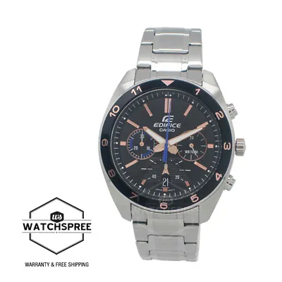Casio Edifice Chronograph Stainless Steel Band Watch EFV590D-1A EFV-590D-1A • $121.22