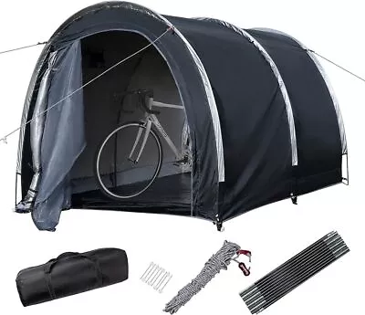 Storage Shed Large Bike Cover Storage Shed Tent Portable Garage Shelter • $82.64