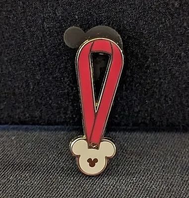 Red Mickey Medal Ribbon Disney Parks Trading Pin • $5