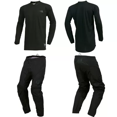 O'Neal Element Classic Black Jersey Pants Motocross MX Dirt Bike Gear Bundle Set • $114.98