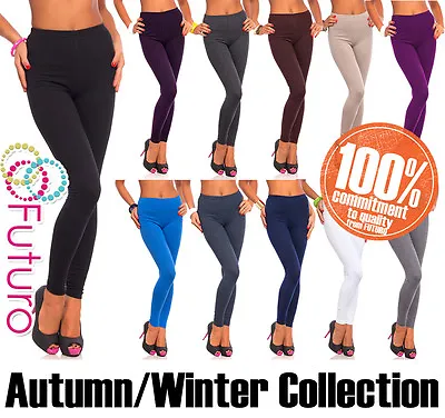 Cotton Leggings Various Types Of Thickness Full Length Sizes And Colours • £3.95