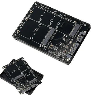 2 In 1 M.2 NGFF B-Key & MSATA SSD To SATA 3.0 Adapter Converter Case Enclosure • $14.99