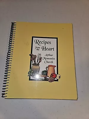 Recipes From The Heart Spiral-Bound Cookbook - Aurthur Mennonite Church  • $12.99