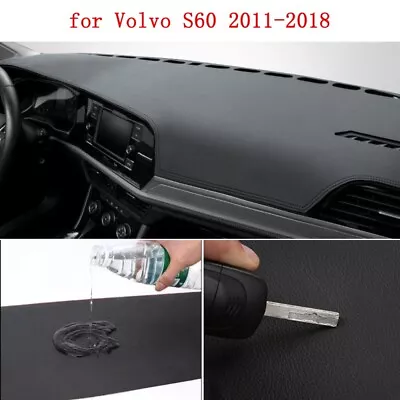 Leather Dash Panels Cover For Volvo S60 2011-2018 Dash Cover Dashboard Mat • $48.98