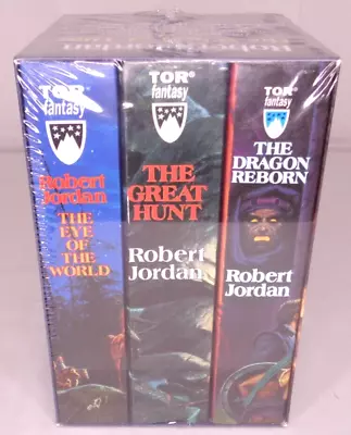 The Wheel Of Time By Robert Jordan Paperback Book Box Set 1-3 NEW Sealed TOR • $85.47