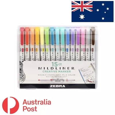 Zebra Pen Mildliner Double Ended Highlighter Set 15 Pack  • $49.95