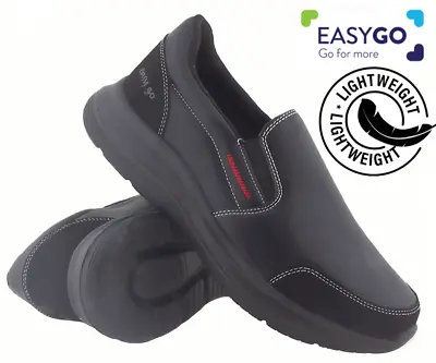 Mens Casual Shoes Comfort Slip On Memory Foam Walking Boots Work Trainers • £14.95