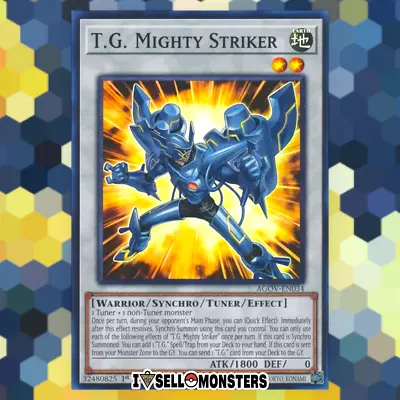 Yu-gi-oh! TCG 1x T.G. Mighty Striker AGOV-EN034 SUPER X1 YUGIOH! NM • $0.99