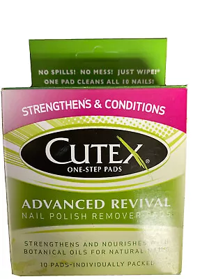 Cutex Nail Polish Remover Pads Advanced Revival 10 Pk • $6.64