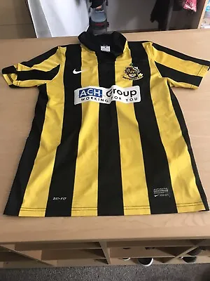 £51 • Buy Nike Southport Fc Ach Group Yellow Black Football Shirt 13-15 Years