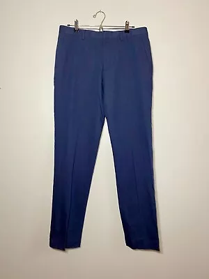 J.Crew Ludlow Slim-fit Unstructured Suit Pants Cotton-Linen 32x34 Navy Blue NWT • $74.99
