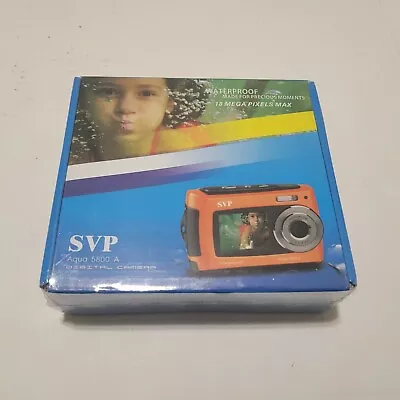 SVP Aqua 5800-A 18.0MP Dual Screen Waterproof Digital Camera Orange • $49.99