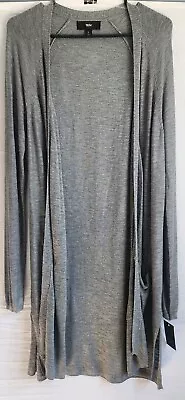 Mossimo NWT Womens Long Sleeve Long Cardigan With Pockets Size L Gray • $24