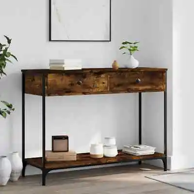 Lechnical Console Table Smoked Oak 100x34.5x75  Engineered WoodConsole & M1S8 • £111.12