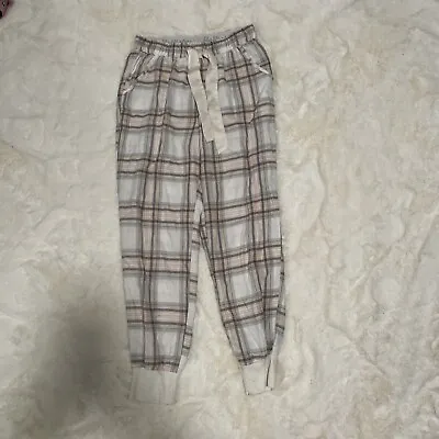 Hollister Sleep Women’s Pink Plaid Pants XS  • £5.78