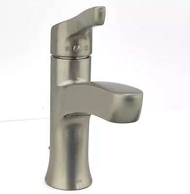 Moen WSL84733SRN Danika 1-Handle Bathroom Faucet W/ Drain - Brushed Nickel  READ • $46.97