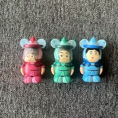 Disney Vinylmation 1.5  Sleeping Beauty Series Three Faeries Set Green Red Blue • $15