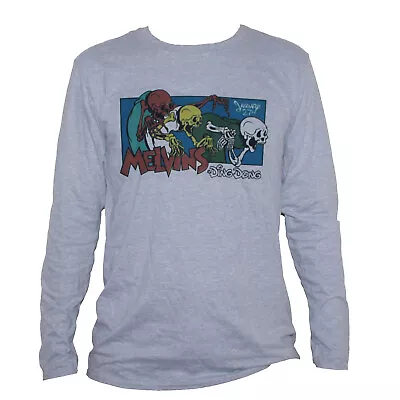 Melvins Punk Rock Grunge Metal T Shirt Long Sleeve Grey Unisex Men Women • £21.10