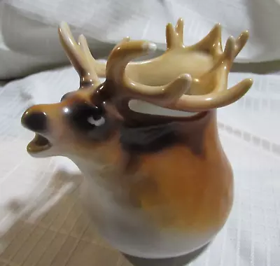 Royal Bayreuth Tettau Brown Elk 4 1/2 Inch Tall Porcelain Creamer Circa 1902+ • $40