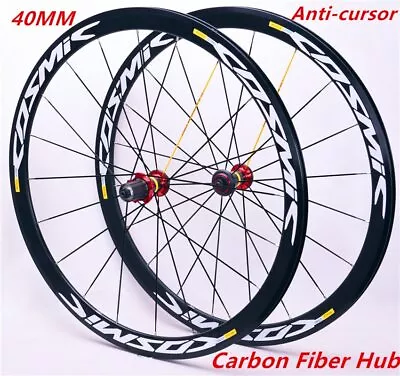 $332.10 • Buy 700C 6Pawls Carbon Hub Wheelset 40 50mm V Brake Disc Brake Road Alloy Wheels Rim