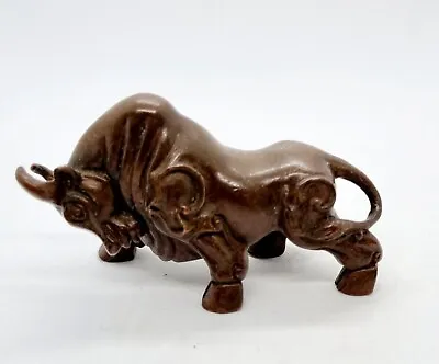 Japanese Bronze Bull Okimono. Signed • £125