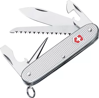 NEW Swiss Army Knife Farmer Silver Alox Victorinox 53964  New In Box • $55.99