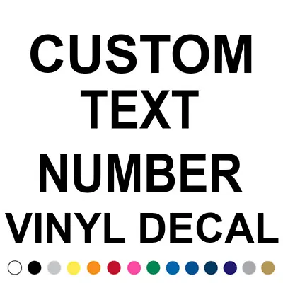 Custom Text Decal Car Truck Lettering Business Name Number Vinyl Sign Decals Xar • $7.95