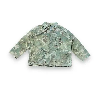 Vintage Ranger Jacket Mens XL Duck Camo Chore Coat Camouflage Button Up Hunting • $27.99