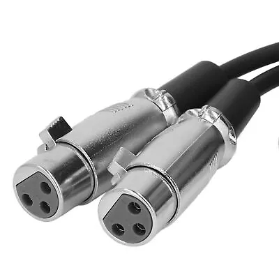 XLR Male To Dual XLR Female Cable Low Loss XLR Y Splitter Cord For Speakers GDS • £11.25