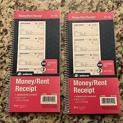 Adams (SC1152) Money/Rent Receipt Books/2 (New) • $22.99