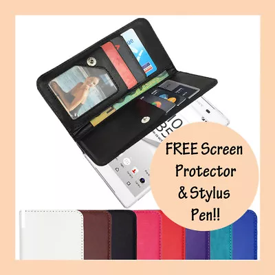 $6.95 • Buy NEW PU Leather Flip Case Wallet Stand Cover For SONY Xperia Z1 Z2 Z3 Z5 Compact